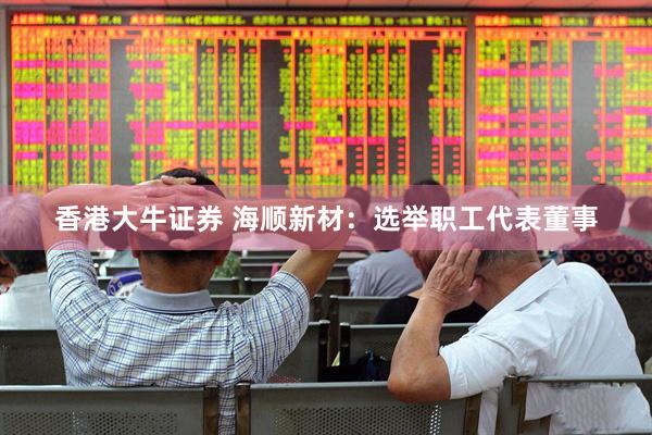 香港大牛证券 海顺新材：选举职工代表董事
